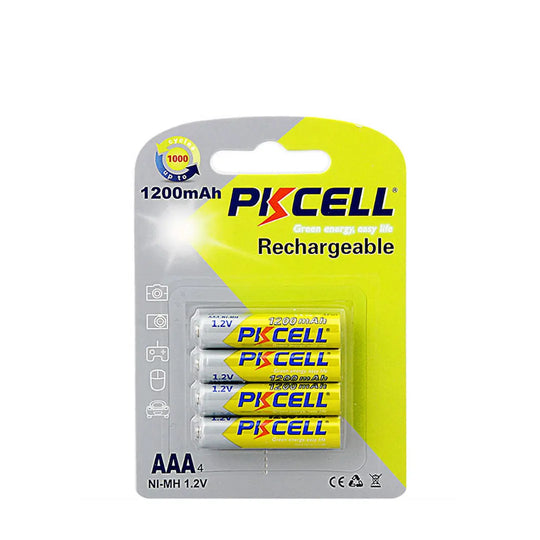 PKCELL Ni-mh rechargeable battery 1200mAh AAA 4pcs