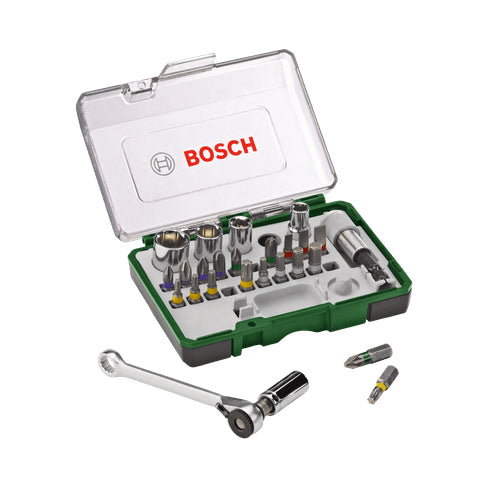 Bosch Screw Driver Ratchet 27pcs Set Sonee Hardware