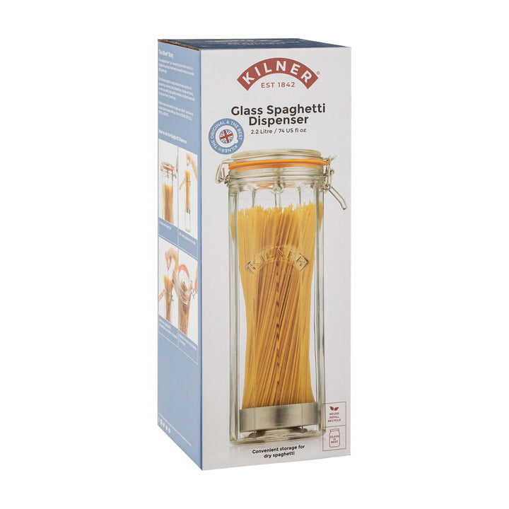 Kilner Facetted Spaghetti Dispenser 2.2 Litre G/Box