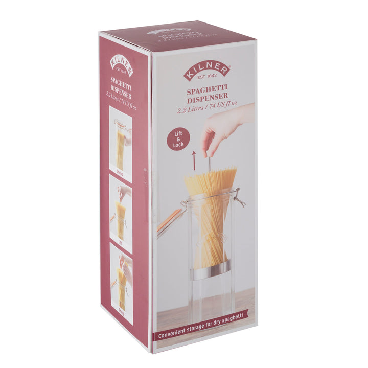 Kilner Facetted Spaghetti Dispenser 2.2 Litre G/Box