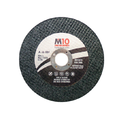 M10 Black Disc for Steel - 107x2x16mm