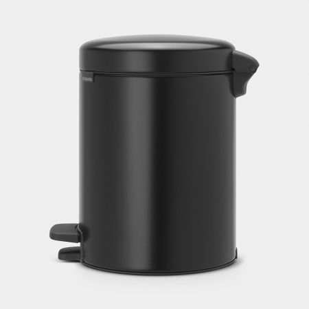 Brabantia Pedal Bin Newicon Matt Black 5lt