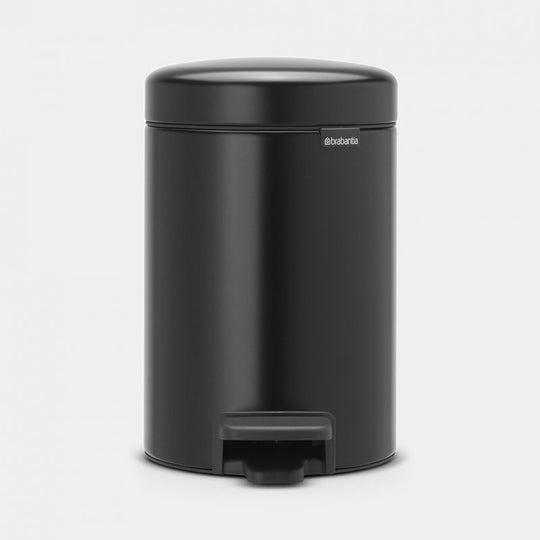 Brabantia Pedal Bin Newicon Matt Black 3lt