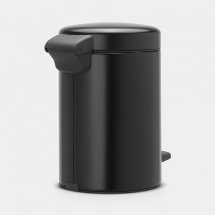 Brabantia Pedal Bin Newicon Matt Black 3lt