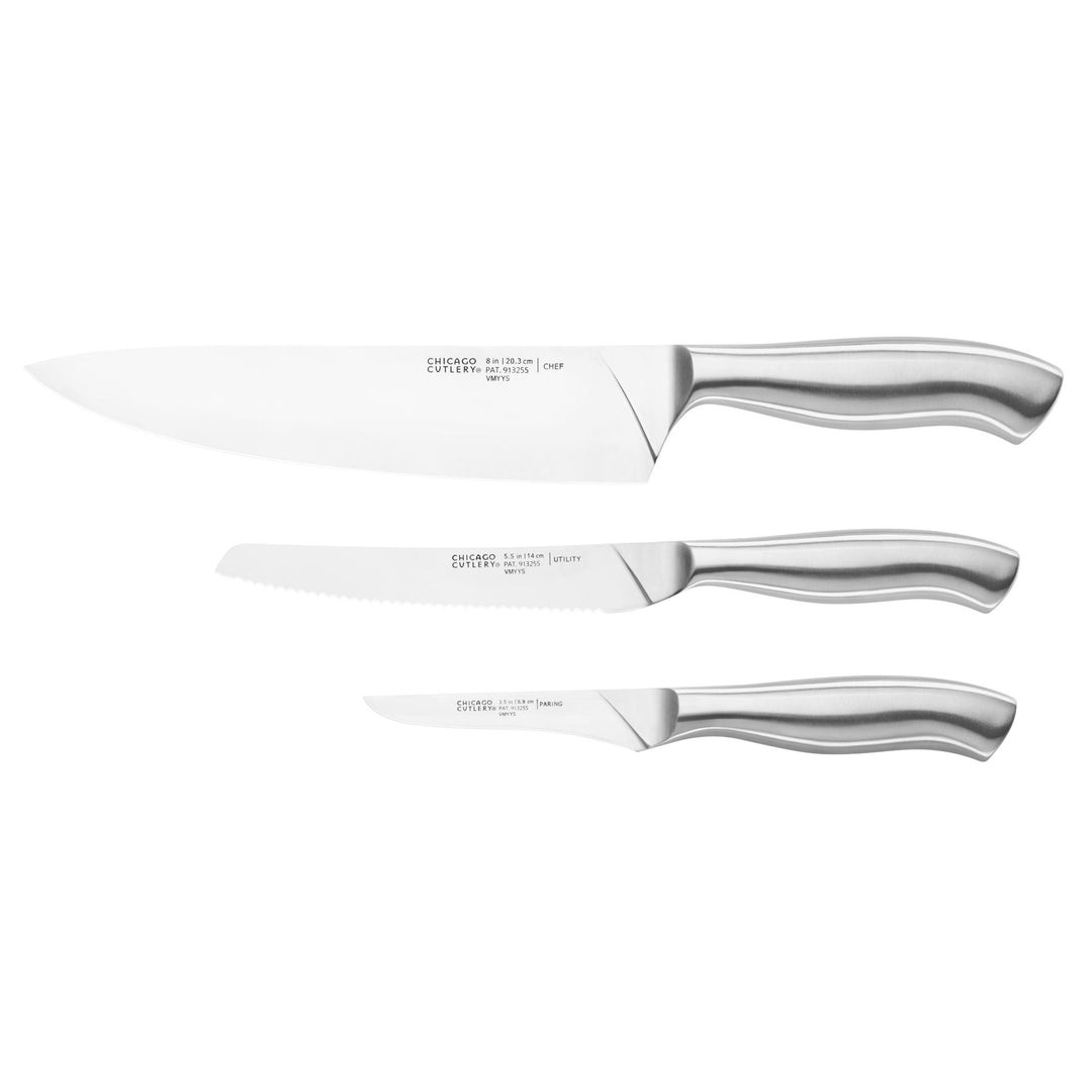 Chicago Cutlery Insignia Steel 3 Pcs Knife Set