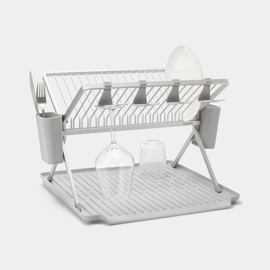 Brabantia SinkSide Foldable Dish Rack, Large Mid Grey 139369