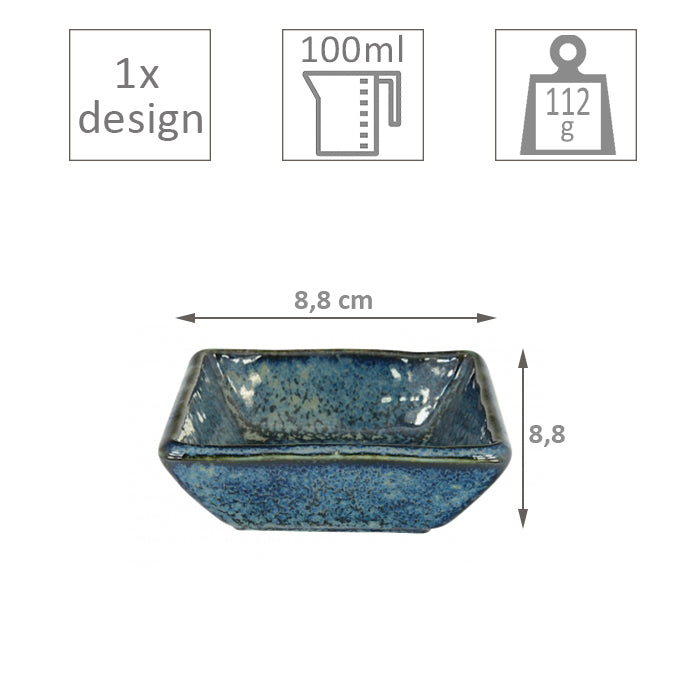 TDS Cobalt Blue 8.8x8.8x3cm 100ml Sq Mini Plate 14321