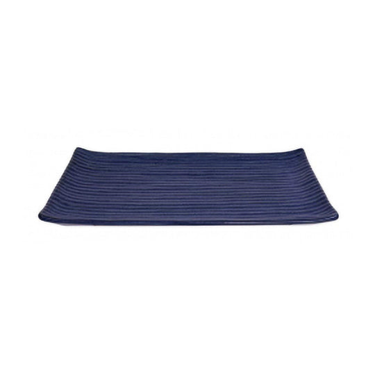 TDS Oblong Plate Blue 23. 8x15cm 16310