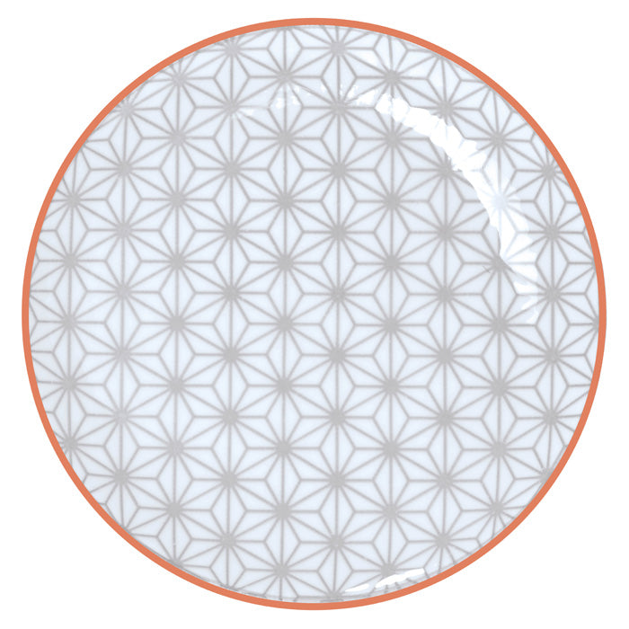 TDS Star/Wave Plate 16x2cm Grey/Red Rim 17977