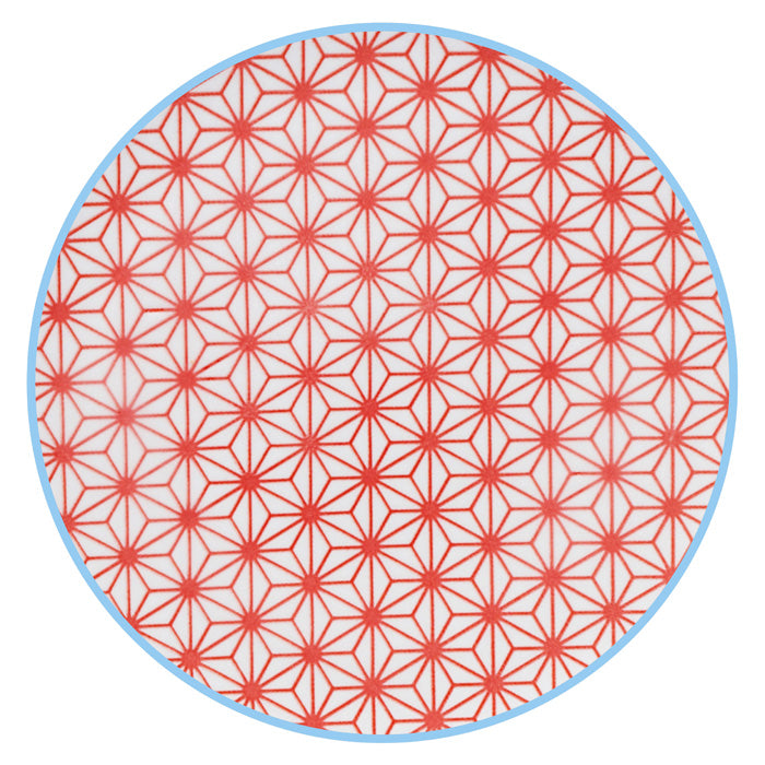 TDS Star/Wave Plate 16x2cm Red/L.Blue Rim 17978