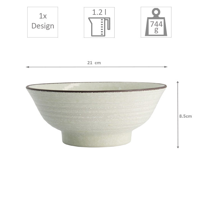 TDS Hime Kobiki Ramen Bowl 21x8.5cm 1200ml 18863