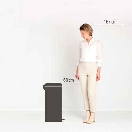 Brabantia Pedal Bin Newicon Platinum 30lt