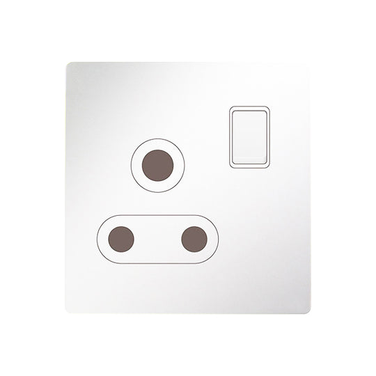 Trilif 2 Gang 13a Switched Socket - White