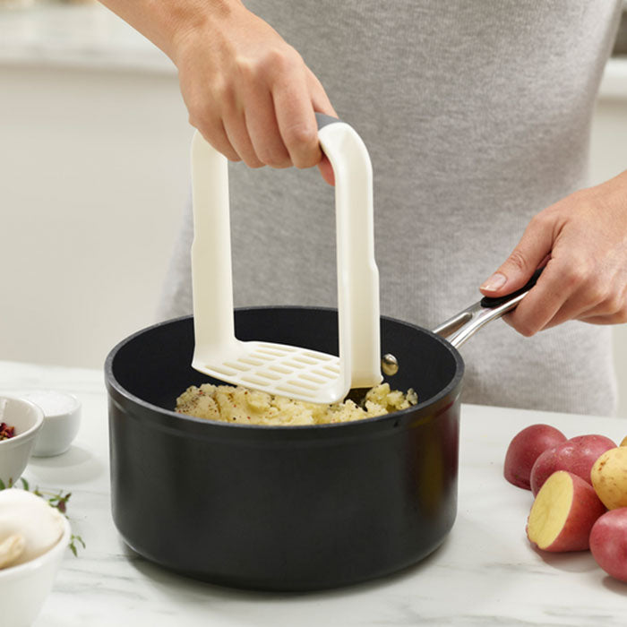Easy-Mash Potato Masher White