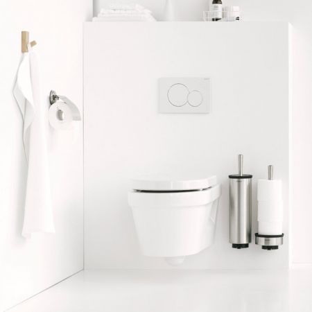 Brabantia Toilet Roll Holder Profile Matt Steel
