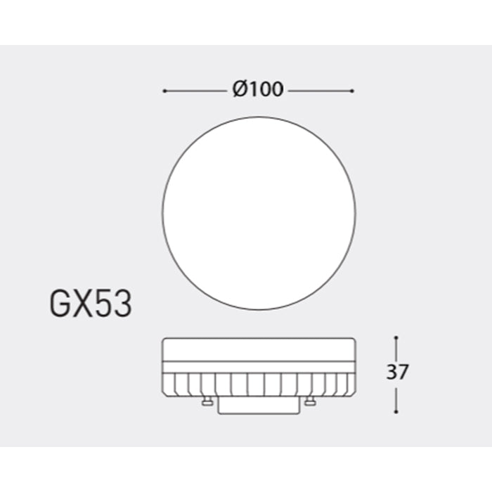 Fumagalli Led Bulb GX53 100 10W 3000k Warm White