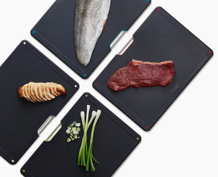 Jospeh Joseph Folio Steel 4 Pcs Chopping Board Set Rose Gold