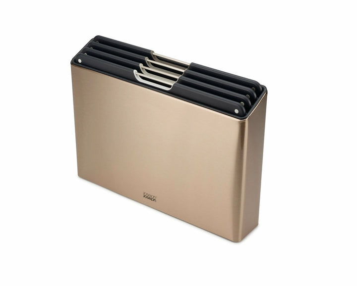 Jospeh Joseph Folio Steel 4 Pcs Chopping Board Set Rose Gold