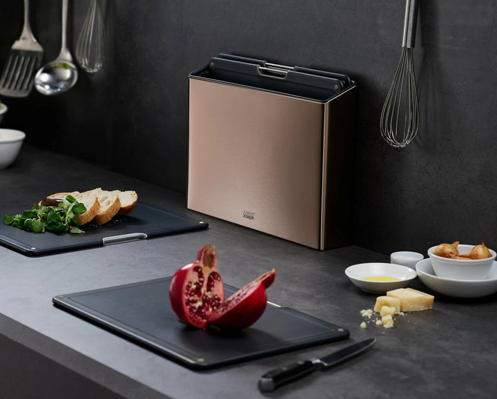 Jospeh Joseph Folio Steel 4 Pcs Chopping Board Set Rose Gold