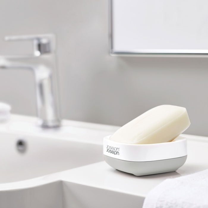 Slim Compact Soap Dish Grey/White