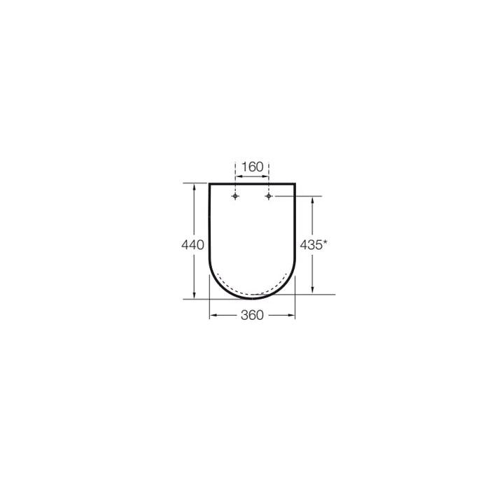 Roca Hall Soft-closing Seat and Cover For Toilet White