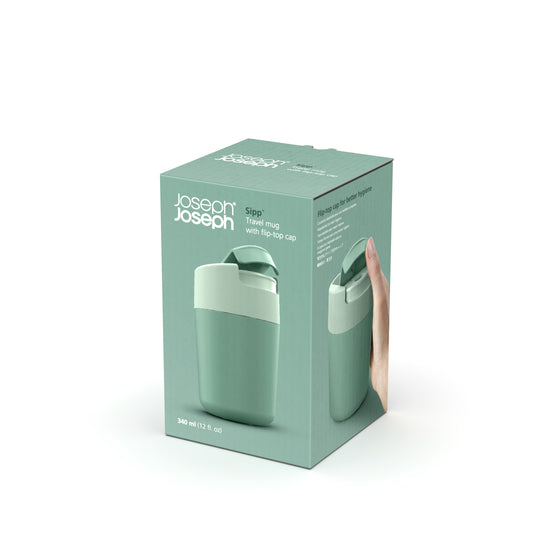 Sipp™ Travel Mug with Hygienic Lid 340ml - Green