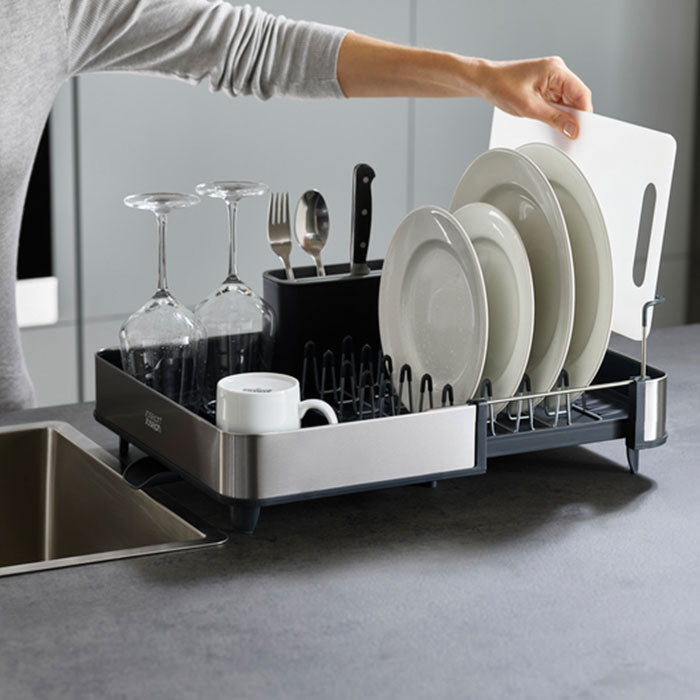 Joseph Joseph  Extend Expandable Dish Rack - Light Stone & Sage