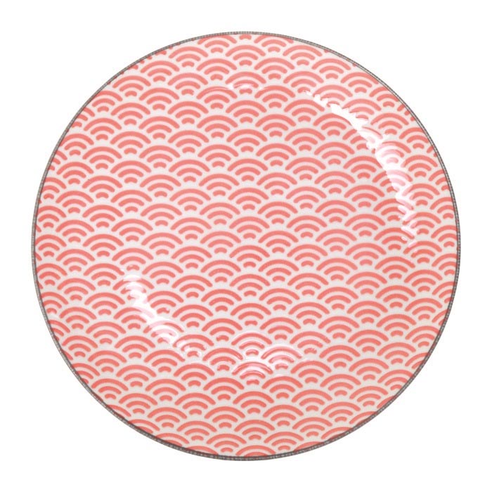 TDS Star/Wave Plate Red/Grey 20.6x2.2cm