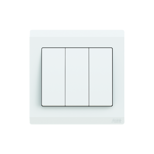 Inora Switch ABB Inora 3 Gang 1way 10 AX switch – Sonee Hardware