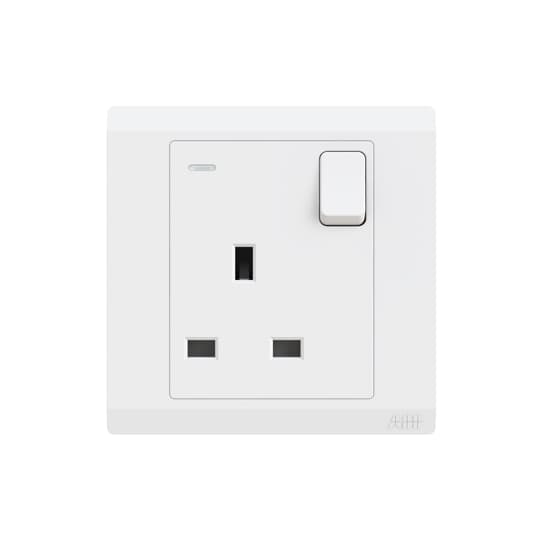 ABB Inora 1 Gang 13 A switched socket SP with illumination