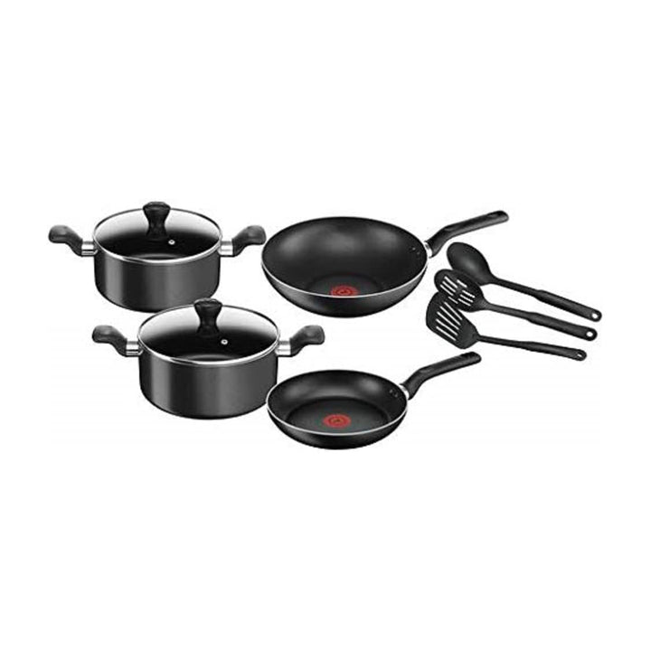 Tefal Super Cook Non-Stick Set 9 PCS Black