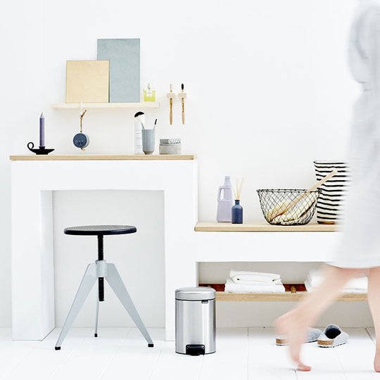 Brabantia NewIcon Pedal Bin Matt Steel Fingerprint-Proof 3L