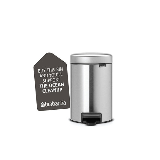 Brabantia Pedal Bin Newicon Brilliant Steel 3lt