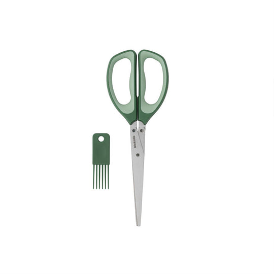 Tasty+ Herb Scissors Plus Cleaning Tool Fir Green
