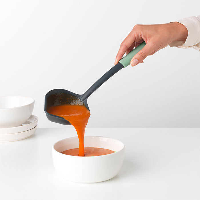 Tasty+ Soup Ladle Plus Scraper Jade Green