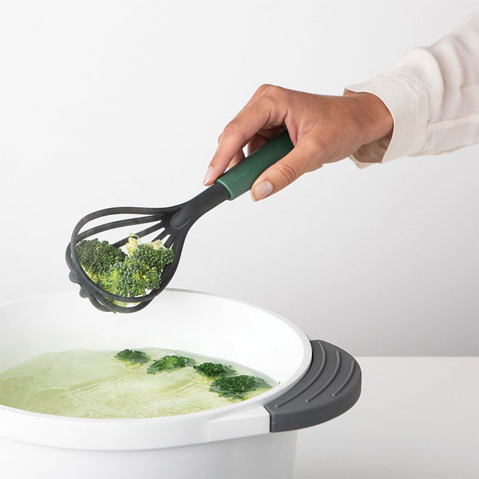 Tasty+ Whisk Plus Draining Spoon Fir Green