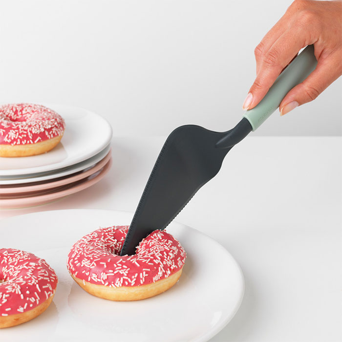 Tasty+ Cake Server Plus Cutting Edge Jade Green