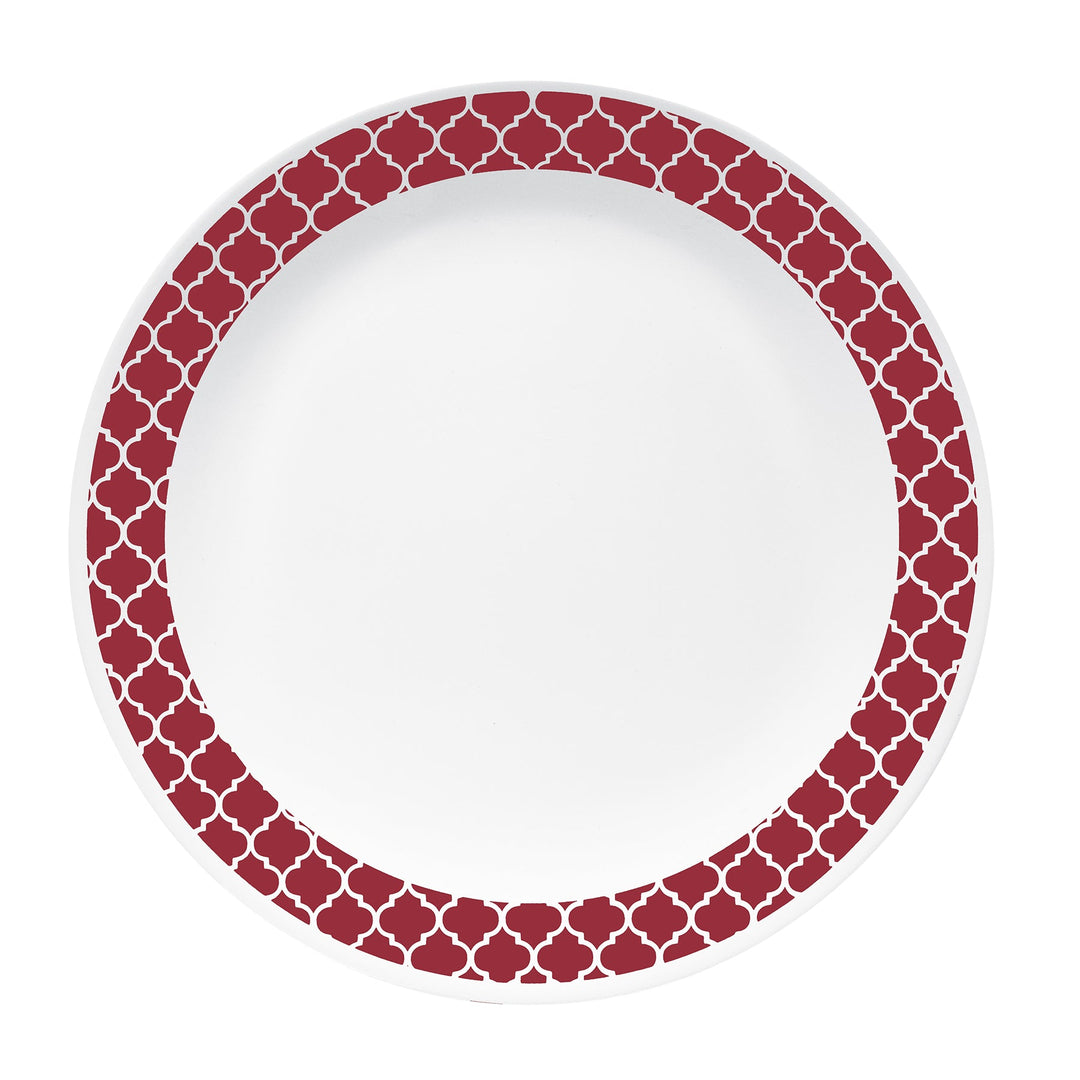 Corelle Crimson Trellis Dinner Plate 10.25in 1123681