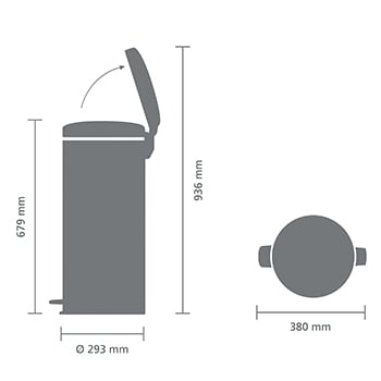 Brabantia Pedal Bin Newicon 30lt