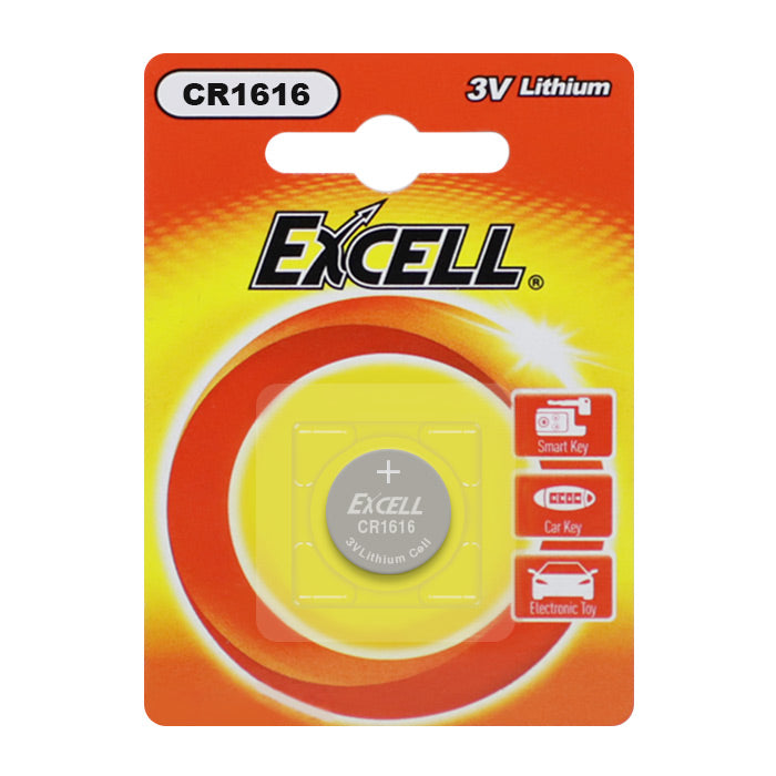 Excell CR 3V Button Cell Battery CR1616