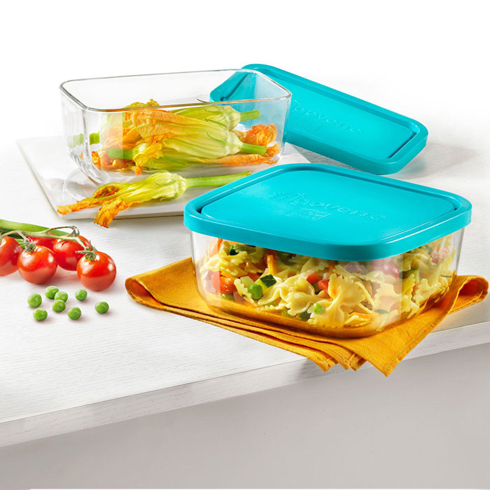 Bormioli Rocco Frigoverre Classic Food Storage Container Set of 2pcs