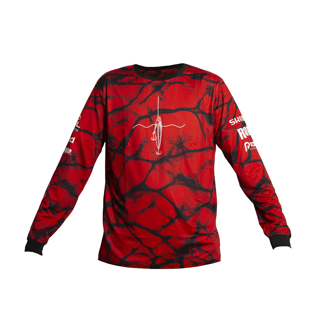 Cobia Sun Protection Best Saltwater Fishing Shirts Sonee Fishing Fishing  T-Shirt RFT01 Red UV50+ – Sonee