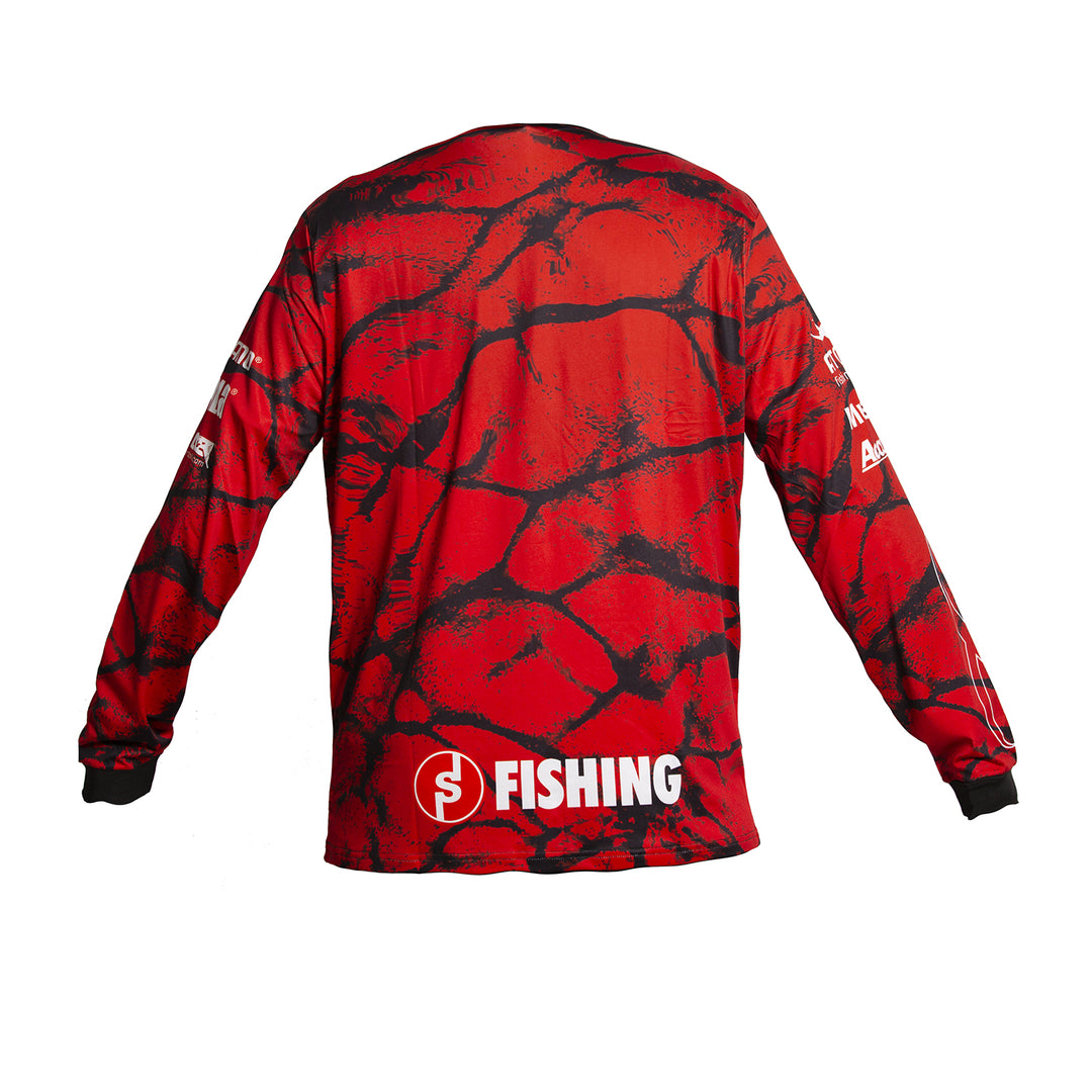 Triangle Rft01 Red Sonee Fishing - Fishing T-Shirt RFT01 Red UV50+ – Sonee Hardware