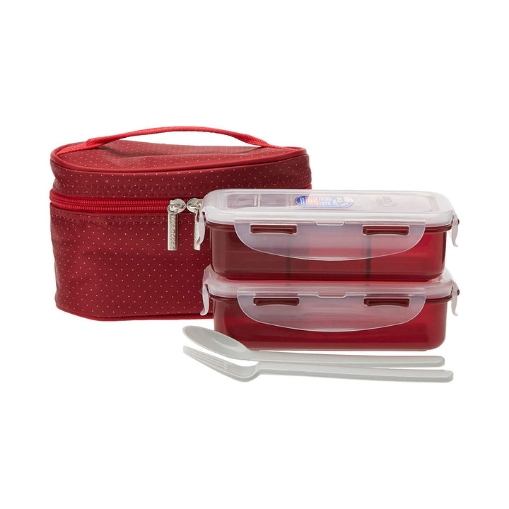 Lunch Box 180x100x115mm Red