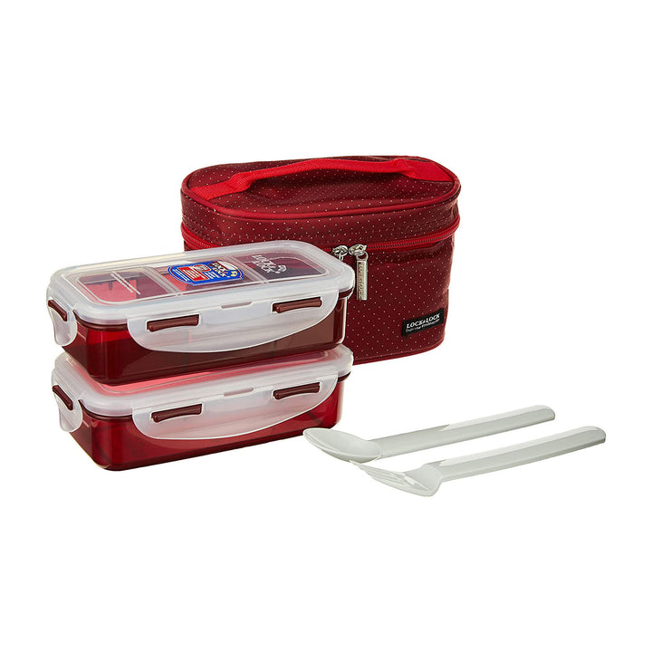 Lunch Box 180x100x115mm Red