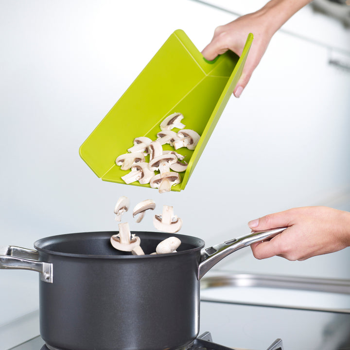 Chop2Pot™ Plus Folding Chopping Board Green Small