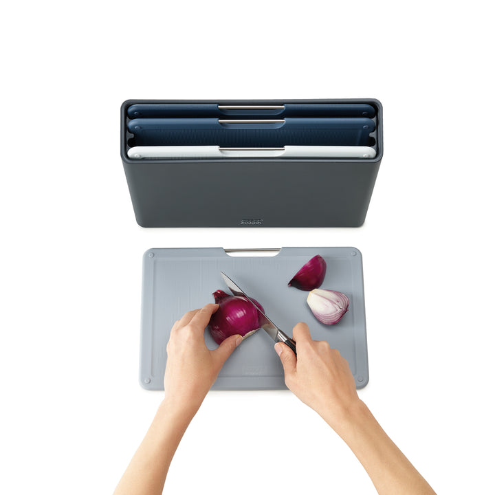 Joseph Joseph Folio™ 4-piece Regular Chopping Board Set Regular - Graphite