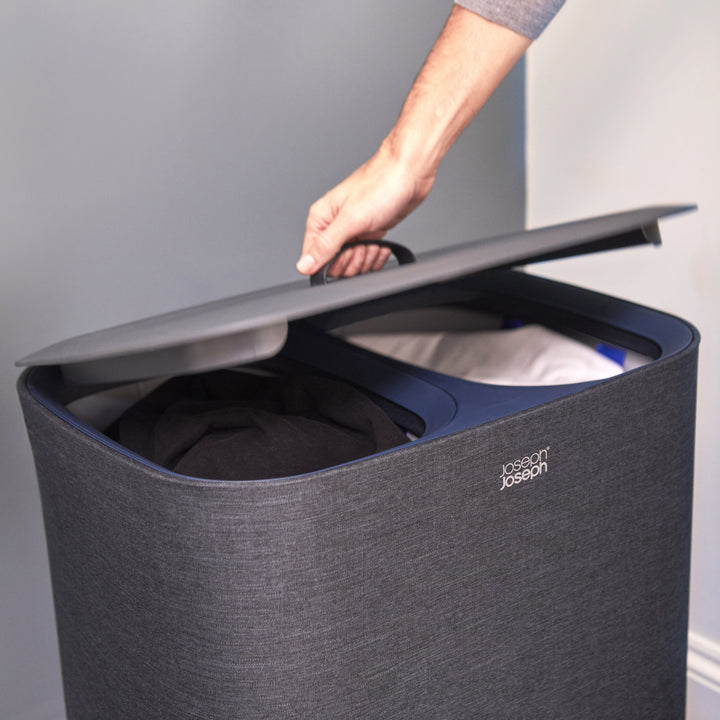 Tota 90L Laundry Separation Basket Carbon Black