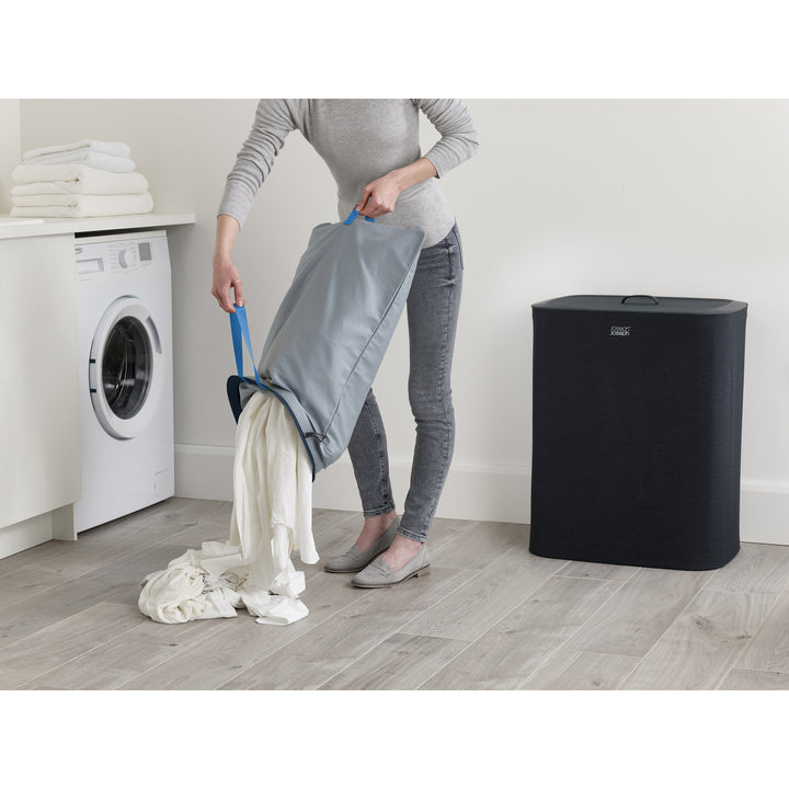 Tota 90L Laundry Separation Basket Carbon Black