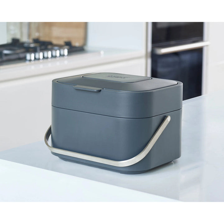 Joseph Joseph Stack 4L Food Waste Caddy Grey